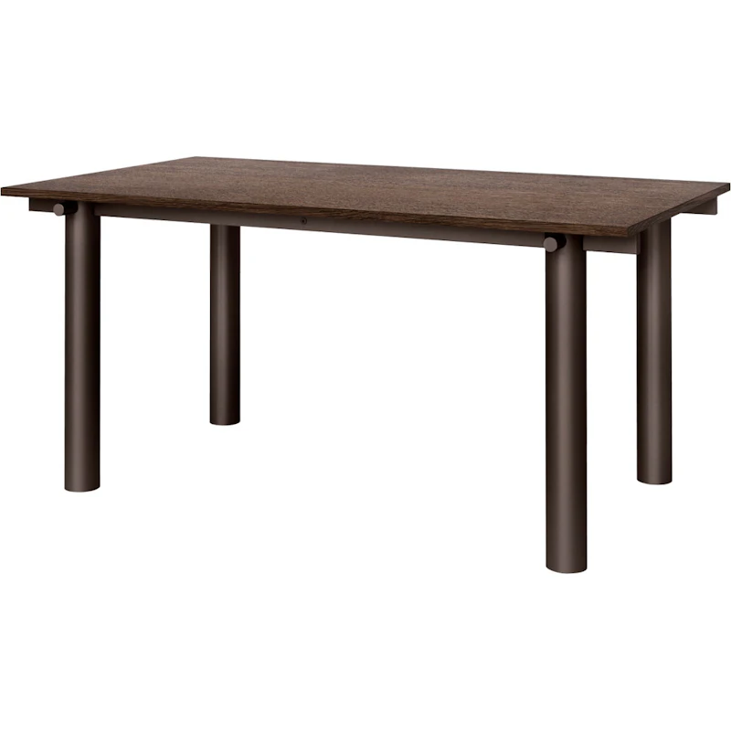 Atura Dining Table 90x160 cm, Dark Chocolate / Dark Stained Oak