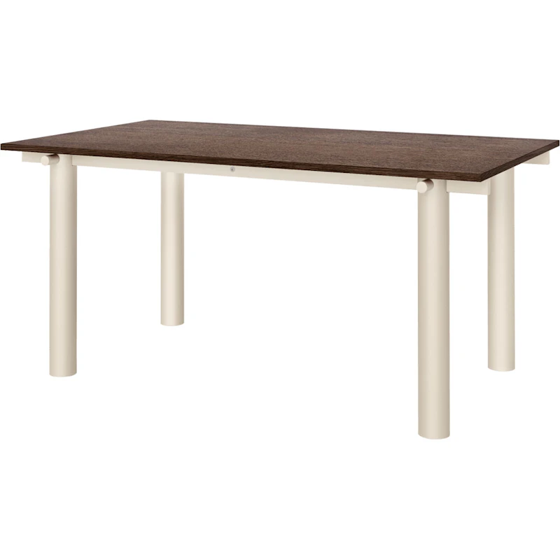Atura Dining Table 90x160 cm, Light Cashmere / Dark Stained Oak