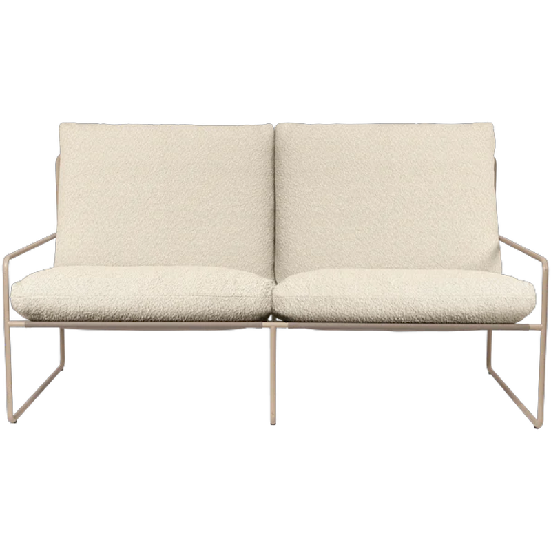 Desert 2-Seater Sofa, Cashmere / Off-White Bouclé