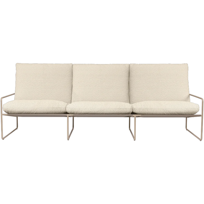 Desert 3-Seater Sofa, Cashmere / Off-White Bouclé
