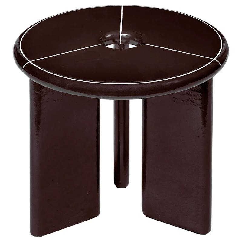 Deya Table Ø47 cm, Chestnut