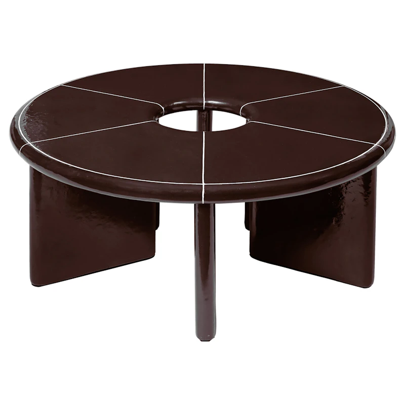 Deya Coffee Table Ø80, Chestnut