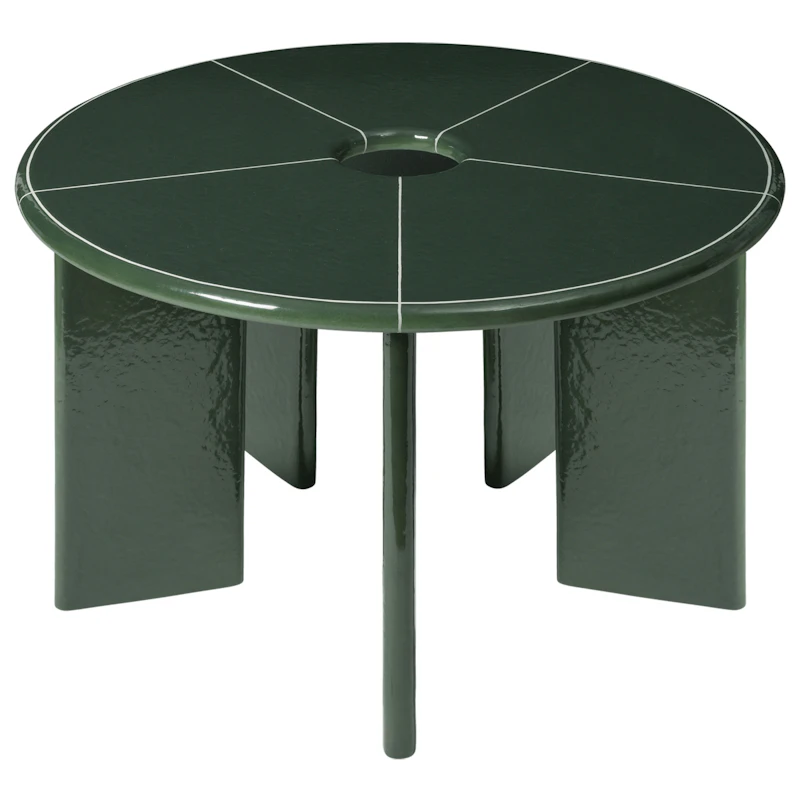Deya Table Ø120, Dark Green