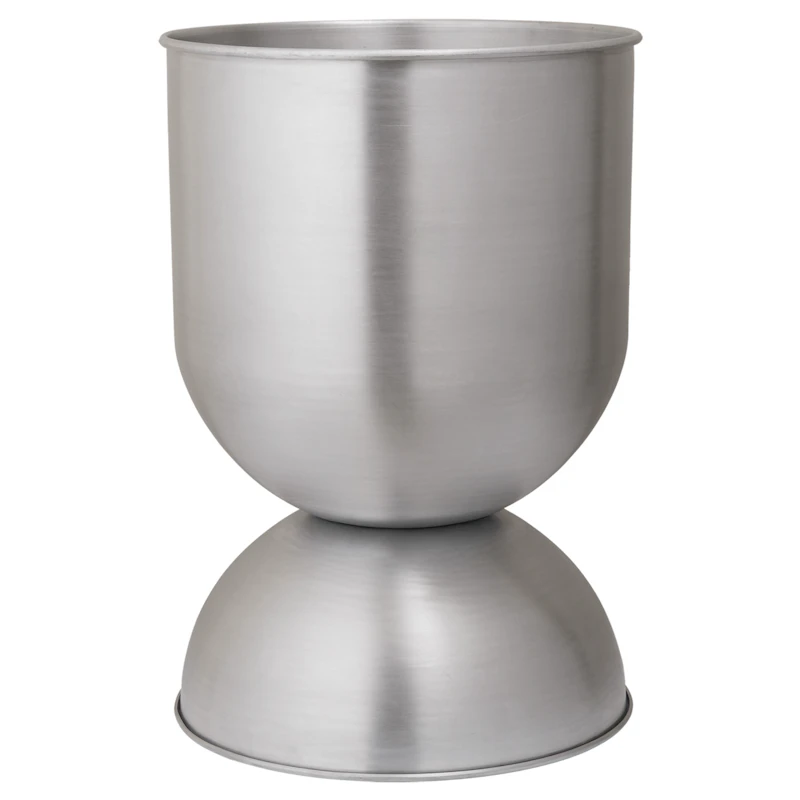 Hourglass Pot H59 cm, Aluminium
