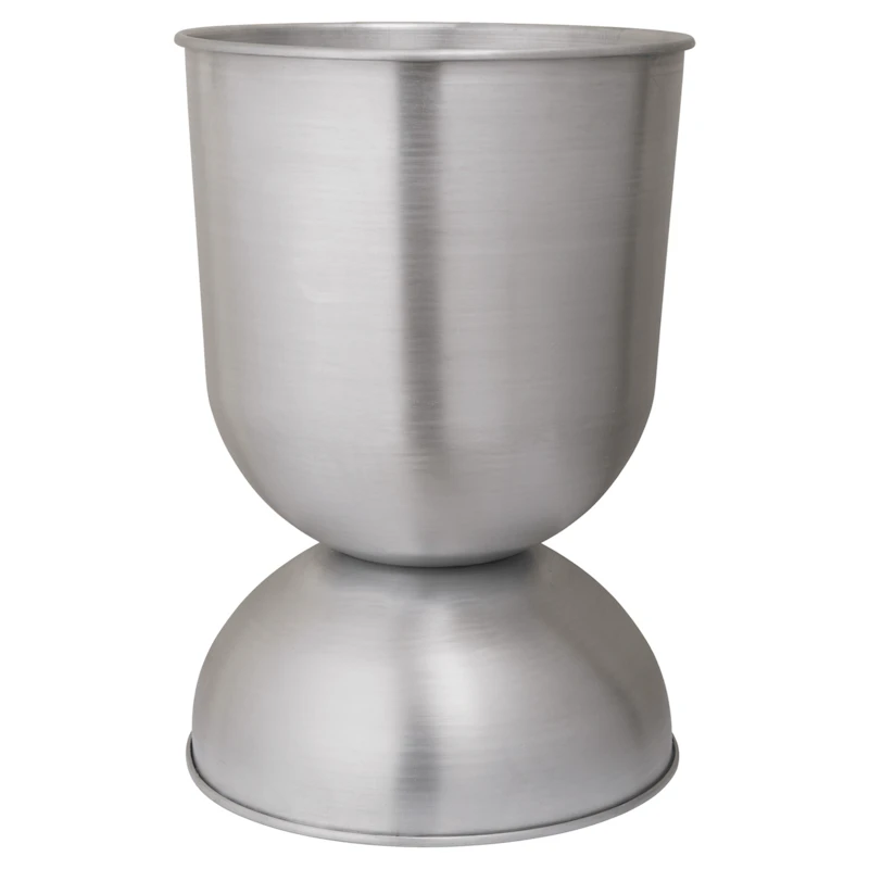 Hourglass Pot H73 cm, Aluminium