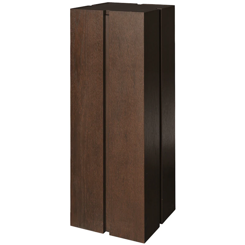 Parcel Pedestal H90 cm, Dark Oak