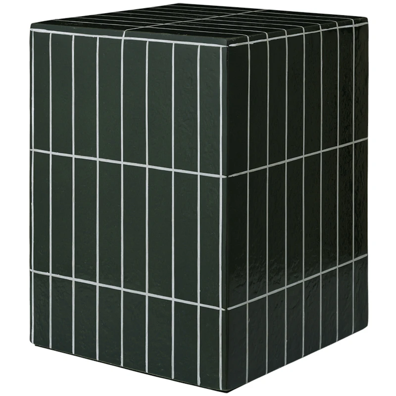 Pillar Side Table 32x42 cm, Dark Green