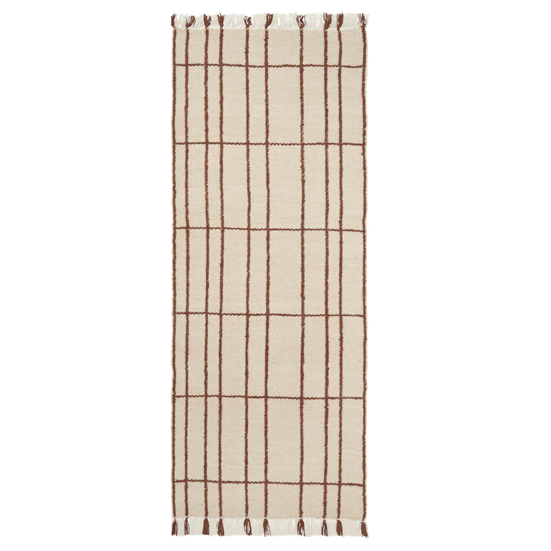 Sen Rug 80x200 cm, Chestnut