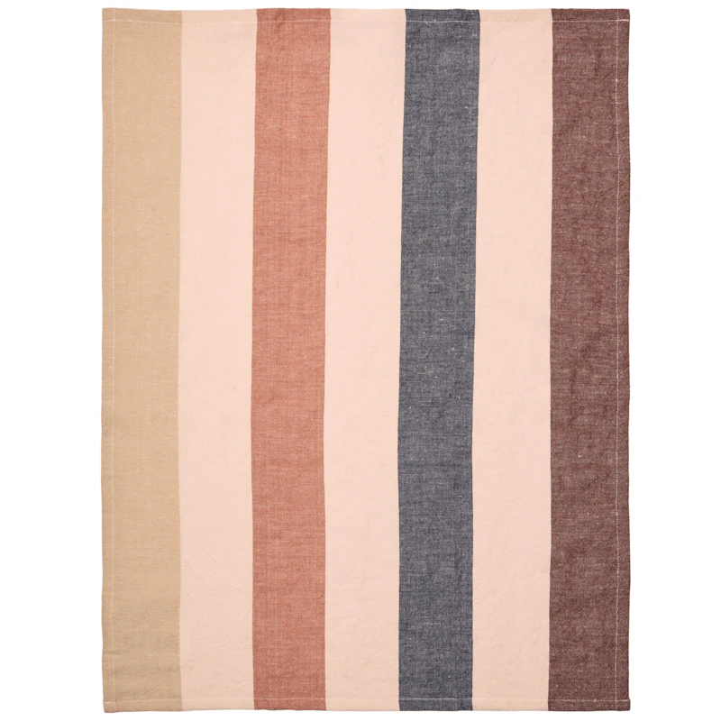 Hale Kitchen Towel 50x70 cm, Mocca/Indigo Blue