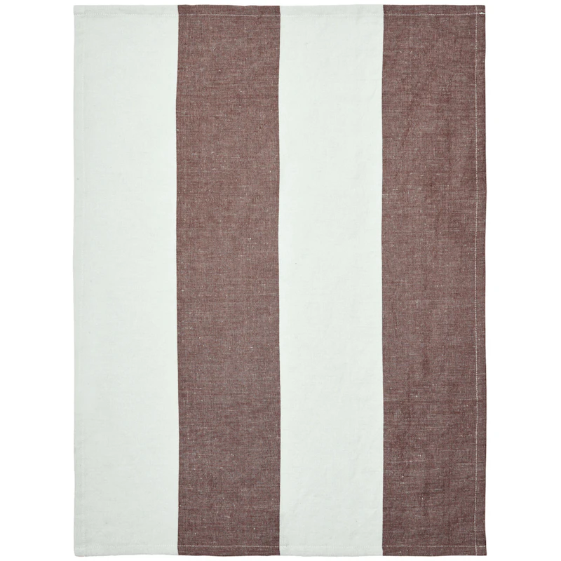 Hale Kitchen Towel 50x70 cm, Frosted Lime/Chestnut