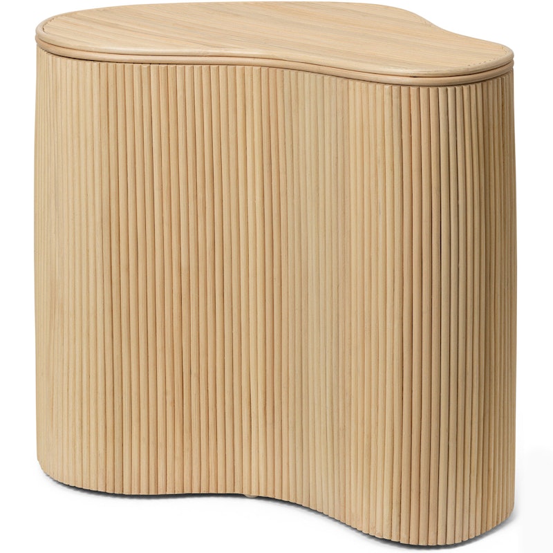 Isola Table With Storage 46x50 cm, Rattan