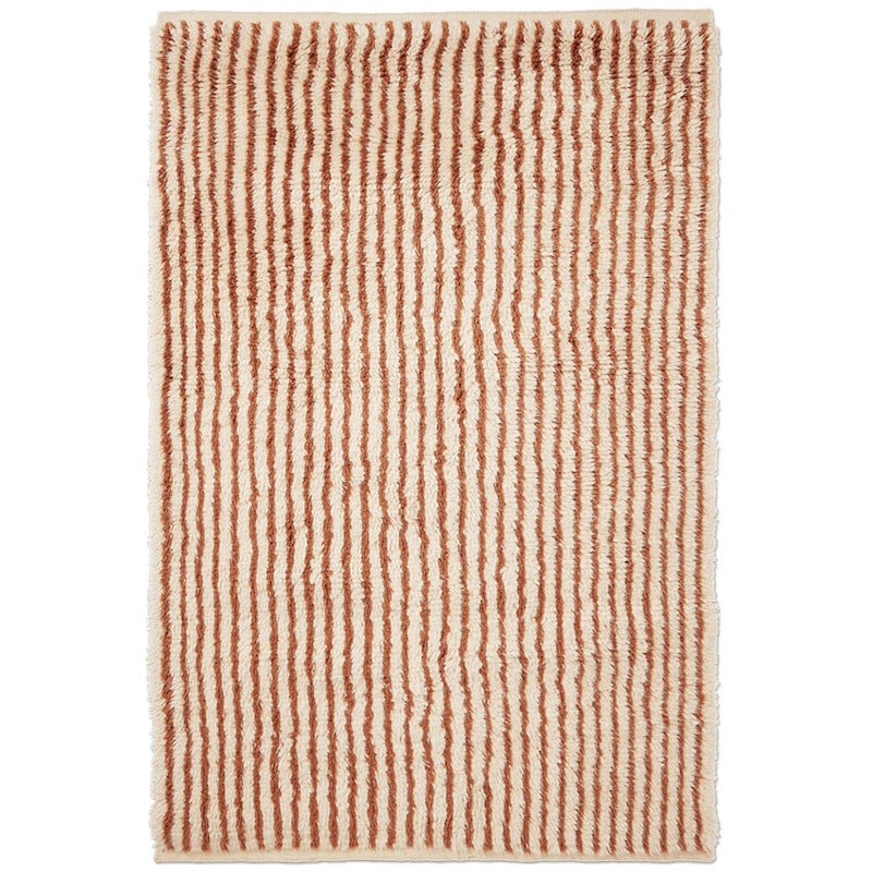 Kami Knotted Rug 120x180 cm, Off-white / Red Brown