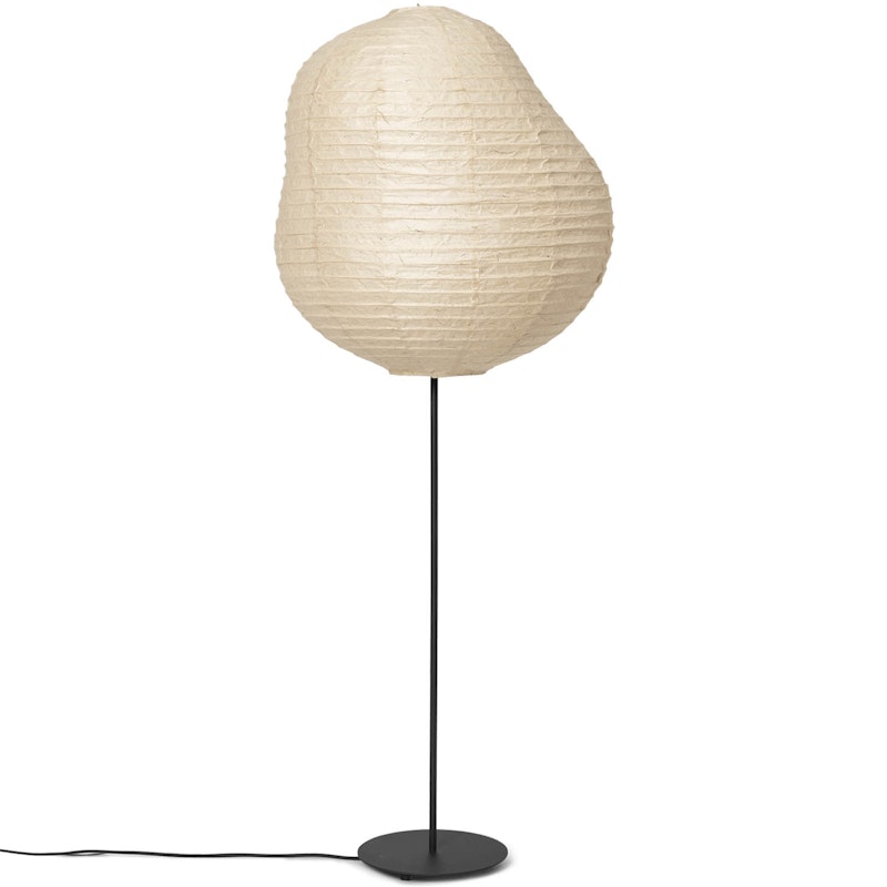 Kurbis Floor Lamp Ø60 cm, Natural/Black Tall