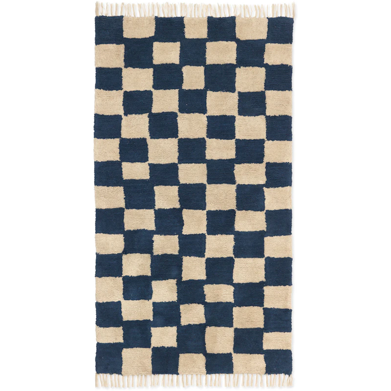 Mara Washable Rug 80x150 cm, Deep Blue