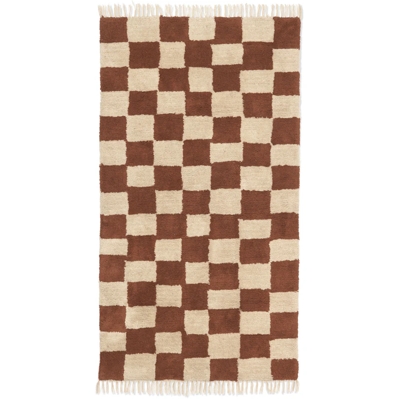 Mara Washable Rug 80x150 cm, Rust Red
