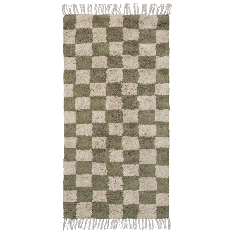 Mara Washable Rug 80x150 cm, Elm Green