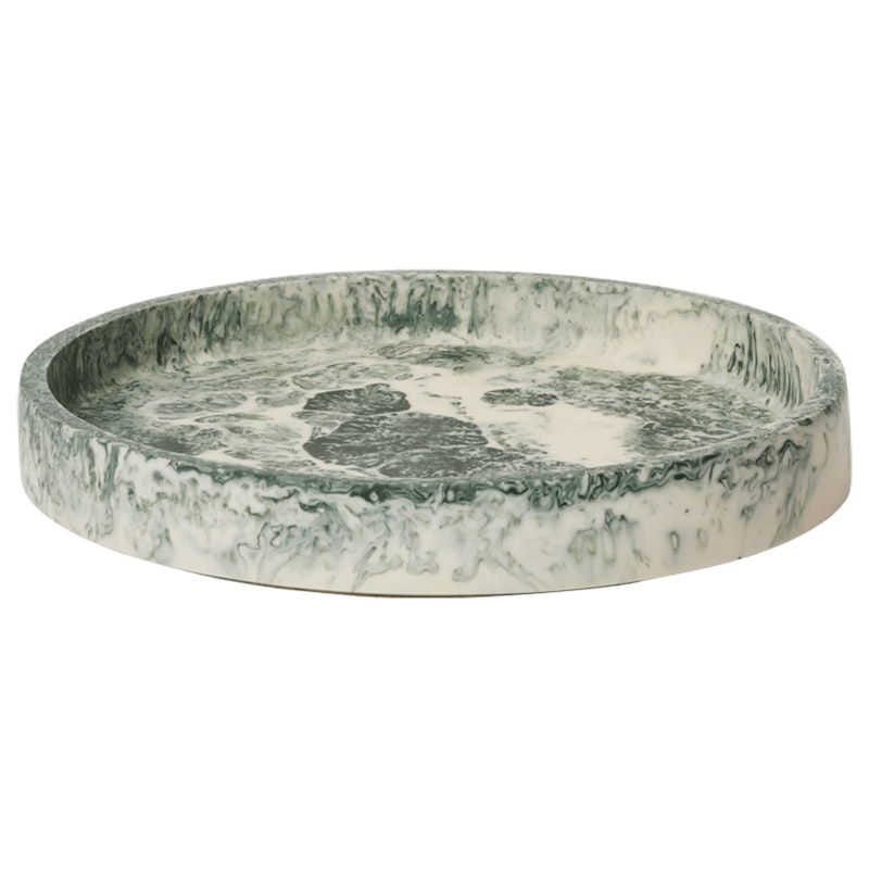 Mist Tray Ø20 cm, Emerald Off-white