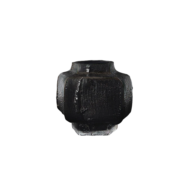 Mokuri Vase 15 cm, Black