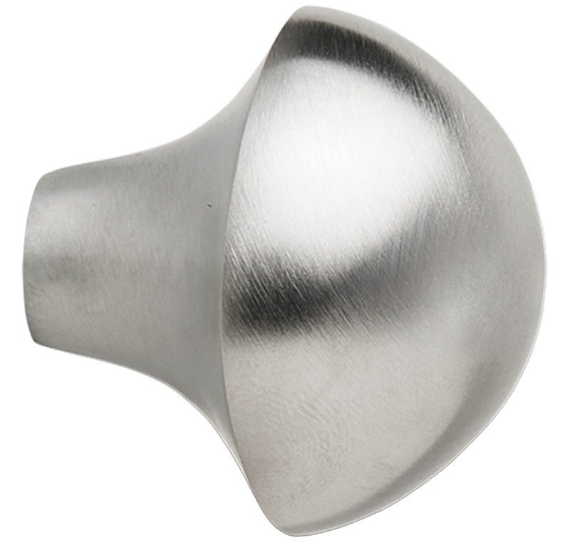 Mushroom Hook 3.8 cm, Brushed Stainless Steel