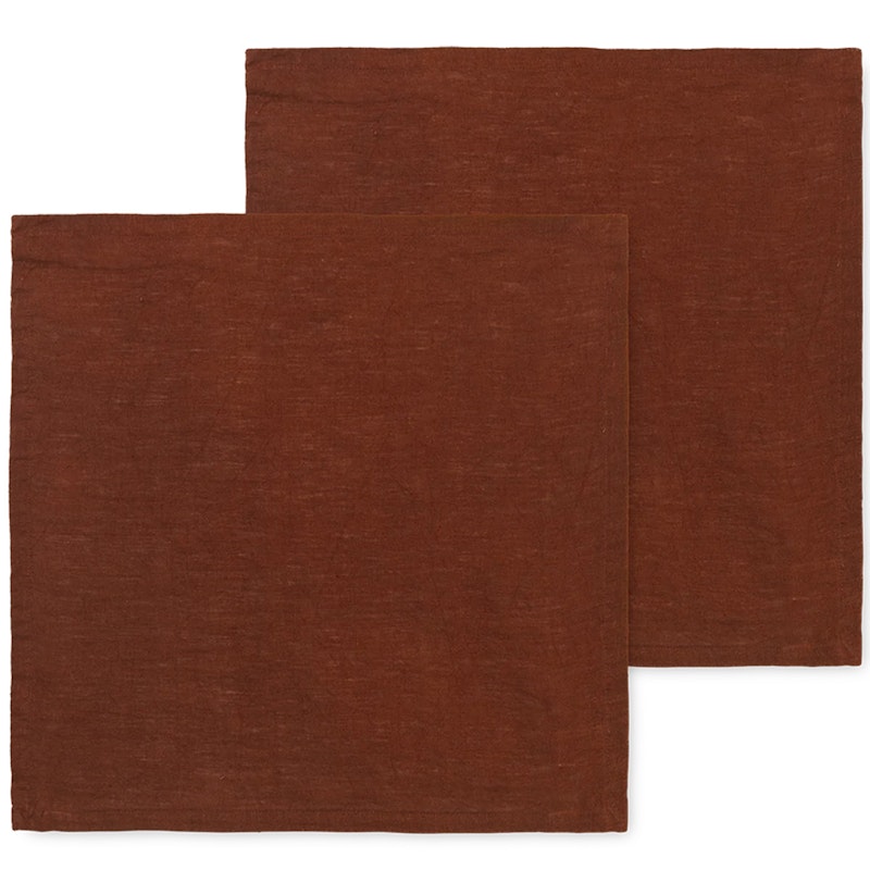 Napkins Linen 2-pack, Cinnamon 2