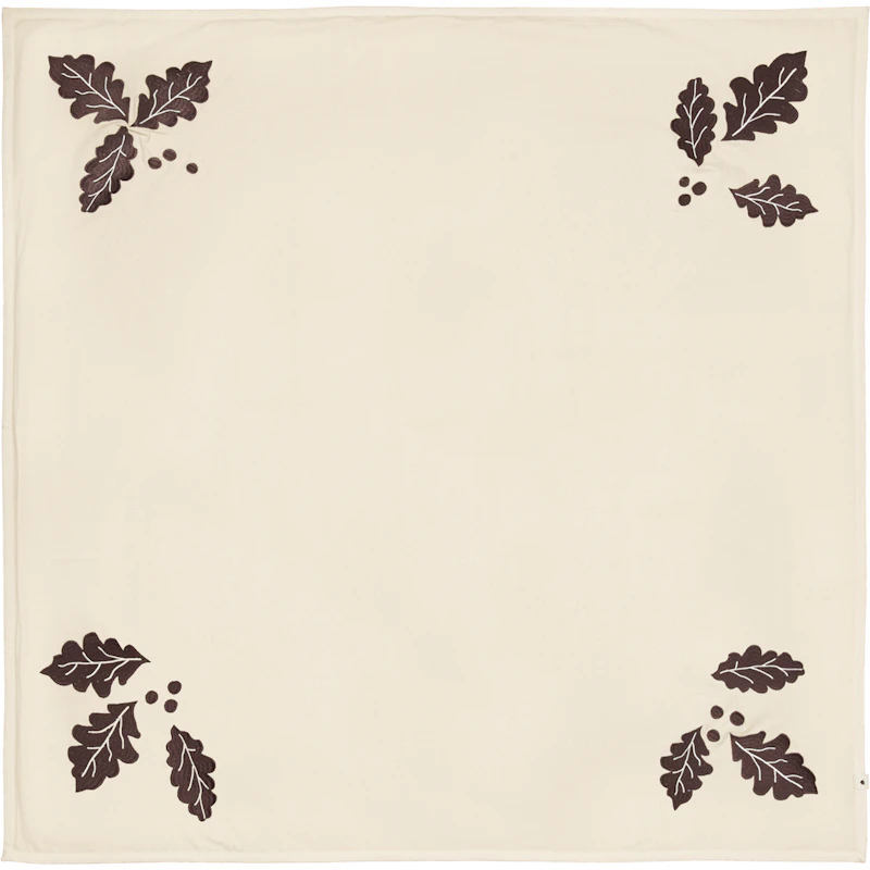 Oak Christmas Tree Rug Square, Natural