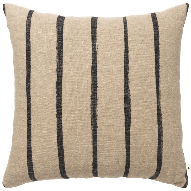 Oleo Cushion 50x50 cm, Black / Natural