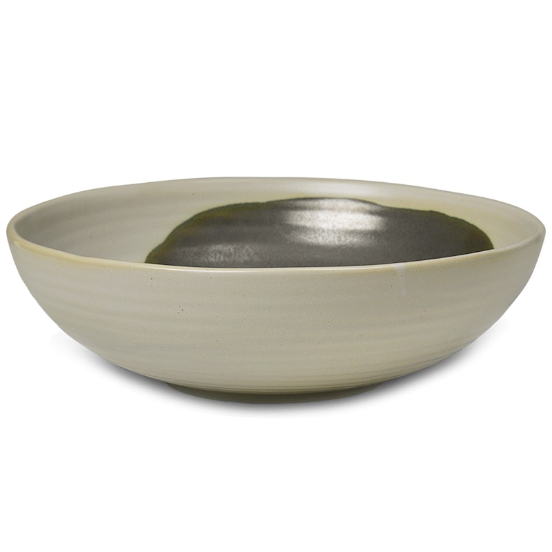 Omhu Bowl Ø28 cm, Off-white/Charcoal