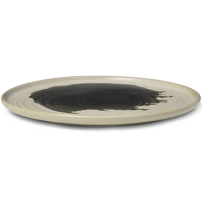 Omhu Plate Ø26,5 cm, Off-white/Charcoal