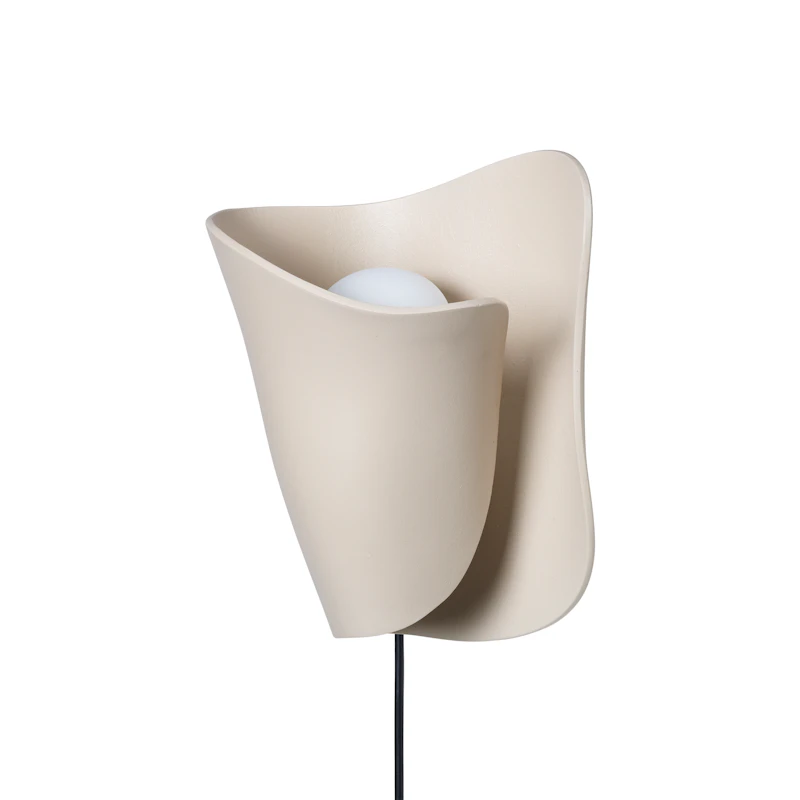 Oyster Wall Lamp, Cashmere