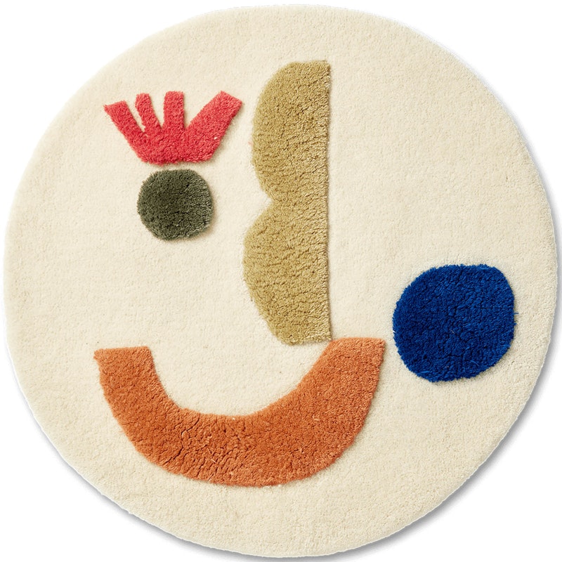 Panto Tufted Wool Rug Ø70 cm