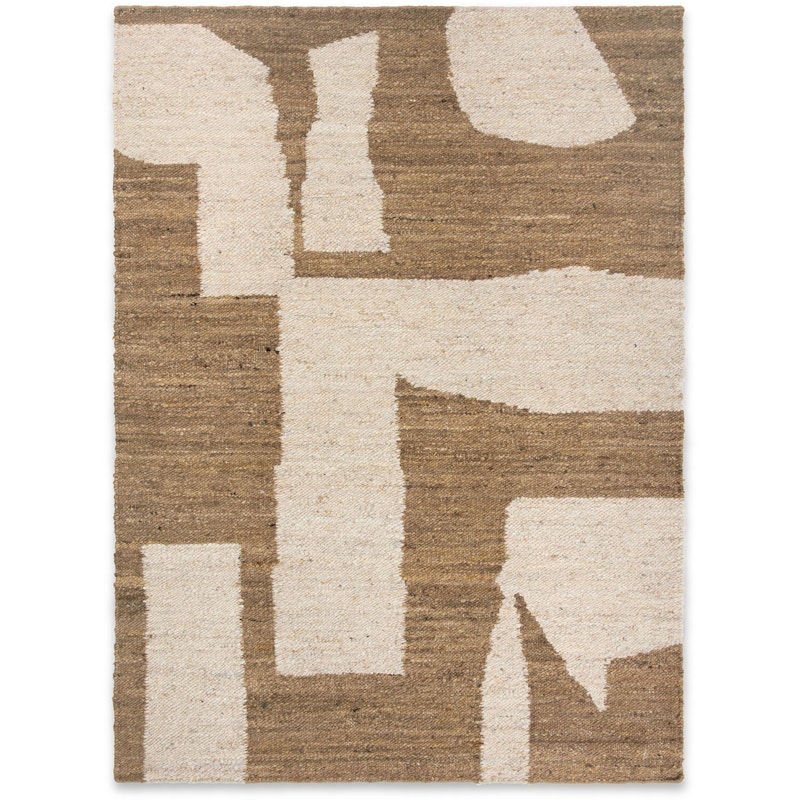 Piece Rug, 140x200 cm Off-white/Toffee