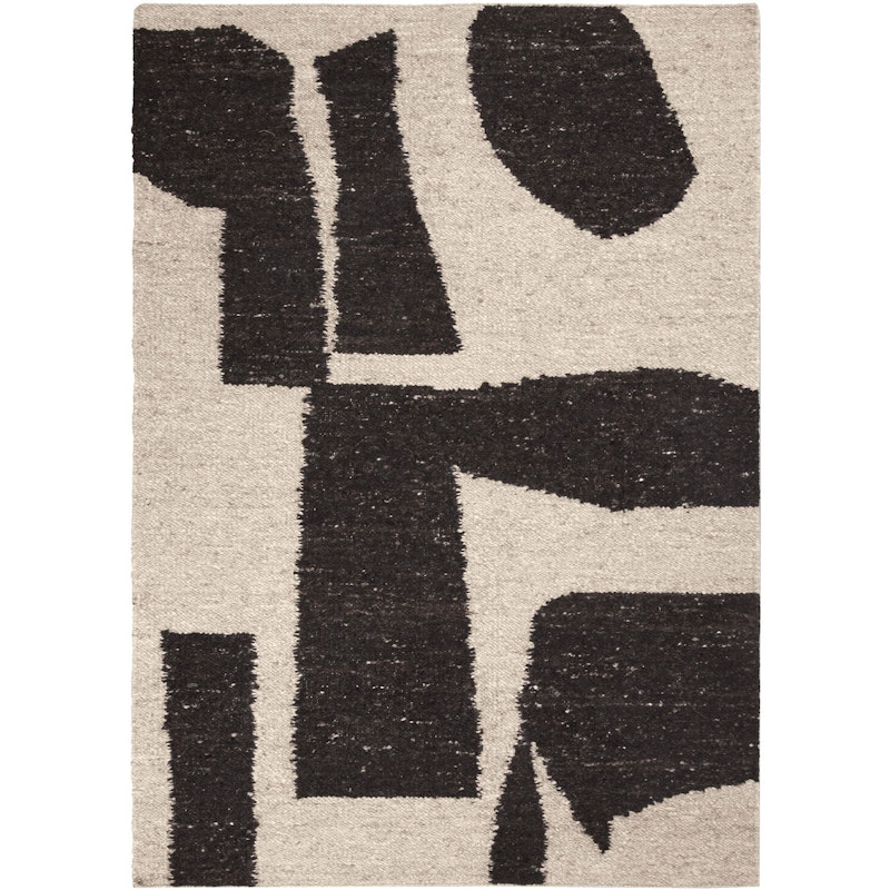 Piece Rug, 140x200 cm Off-white/Coffee