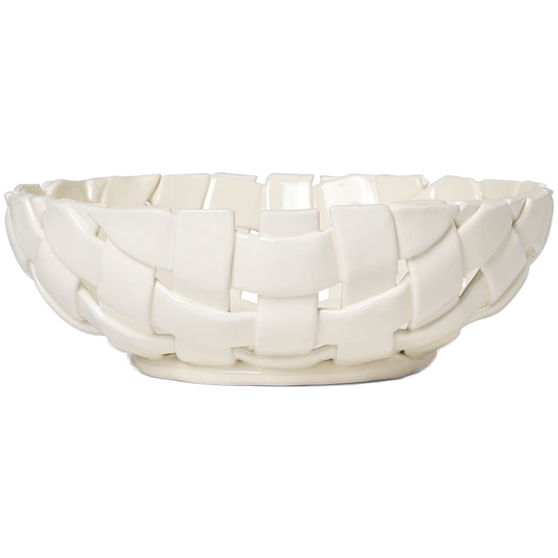 Plait Bowl Ø30 cm, Off-white