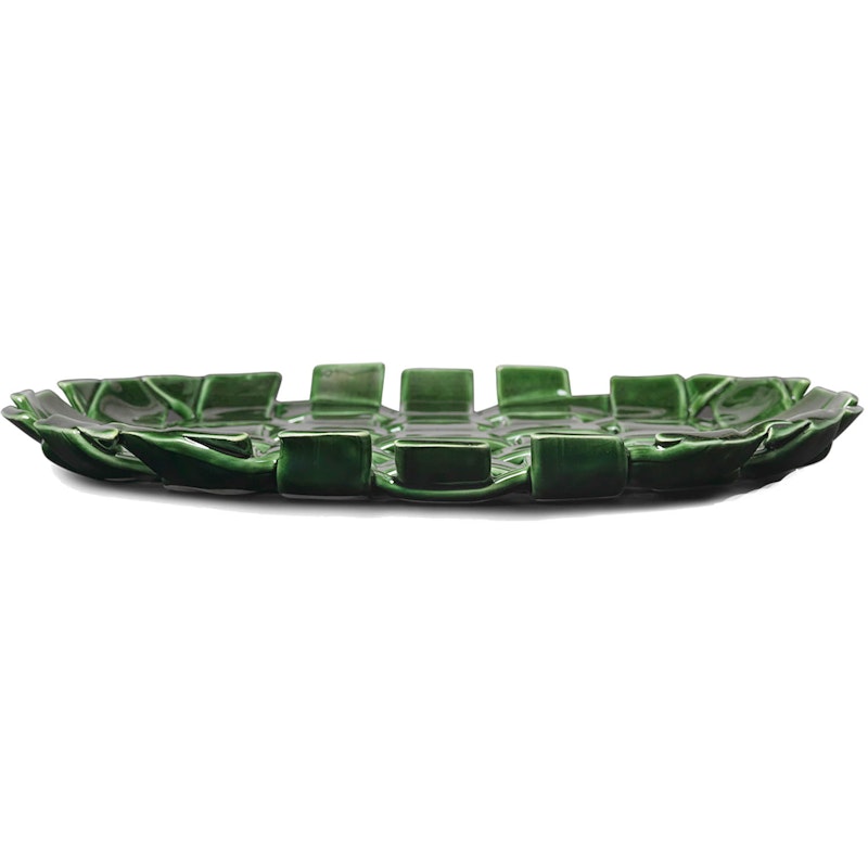 Plait Platter Ø30 cm, Emerald Green