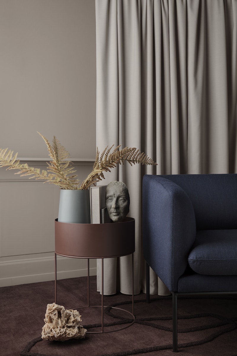 Plant Box Round, Cashmere from Ferm Living | RoyalDesign.co.uk