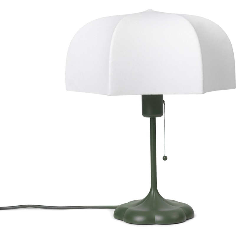 Poem Table Lamp, White/Green