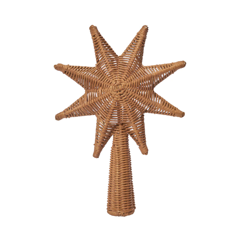 Rattan Christmas Tree Decoration