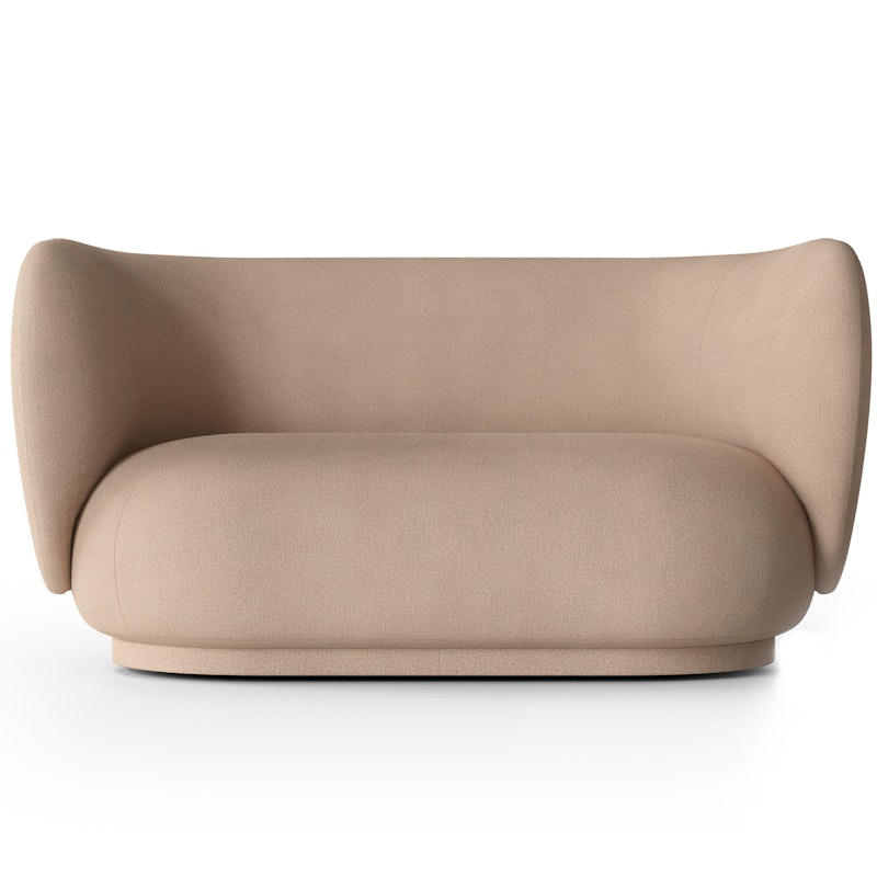 Rico Brushed 2-Seater Sofa, Sand