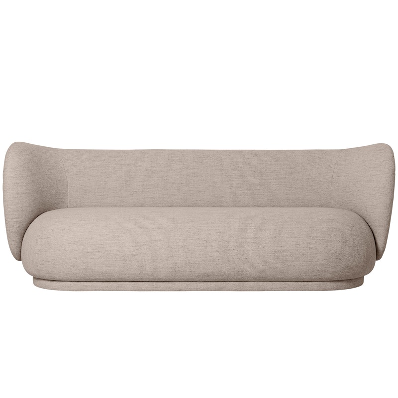 Rico Boucle 3 Seater Sofa, Sand