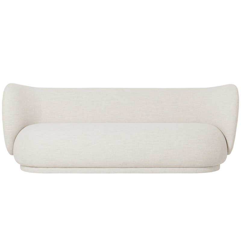 Rico Boucle 3 Seater Sofa, Off-white