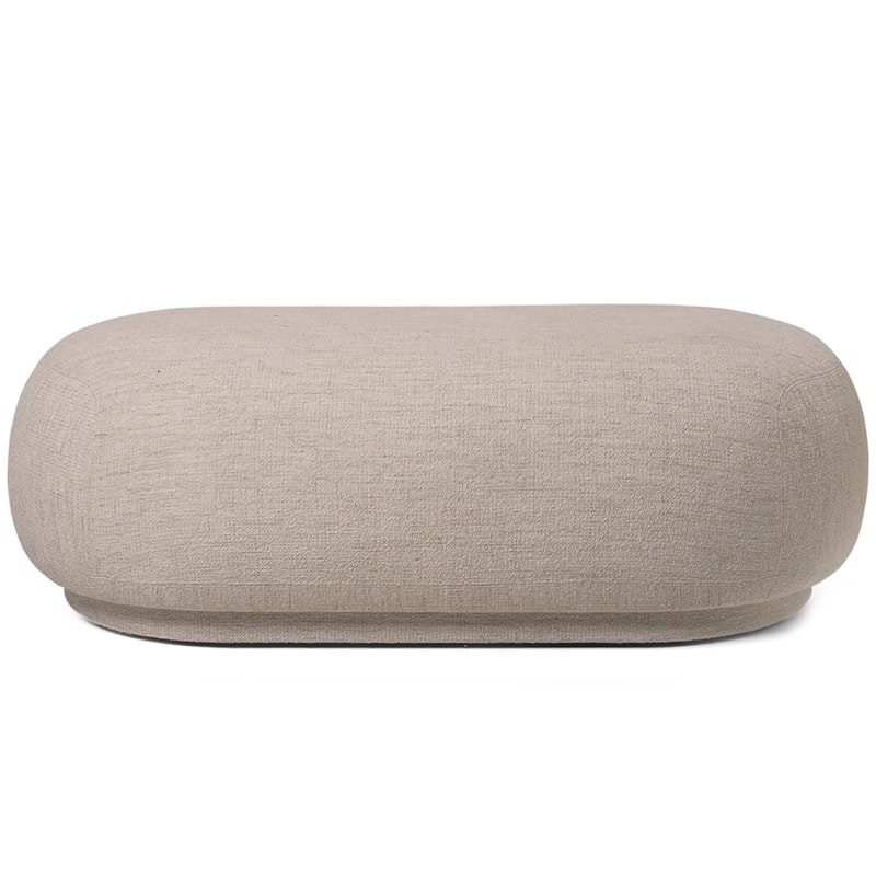 Rico Ottoman Boucle Pouf, Sand