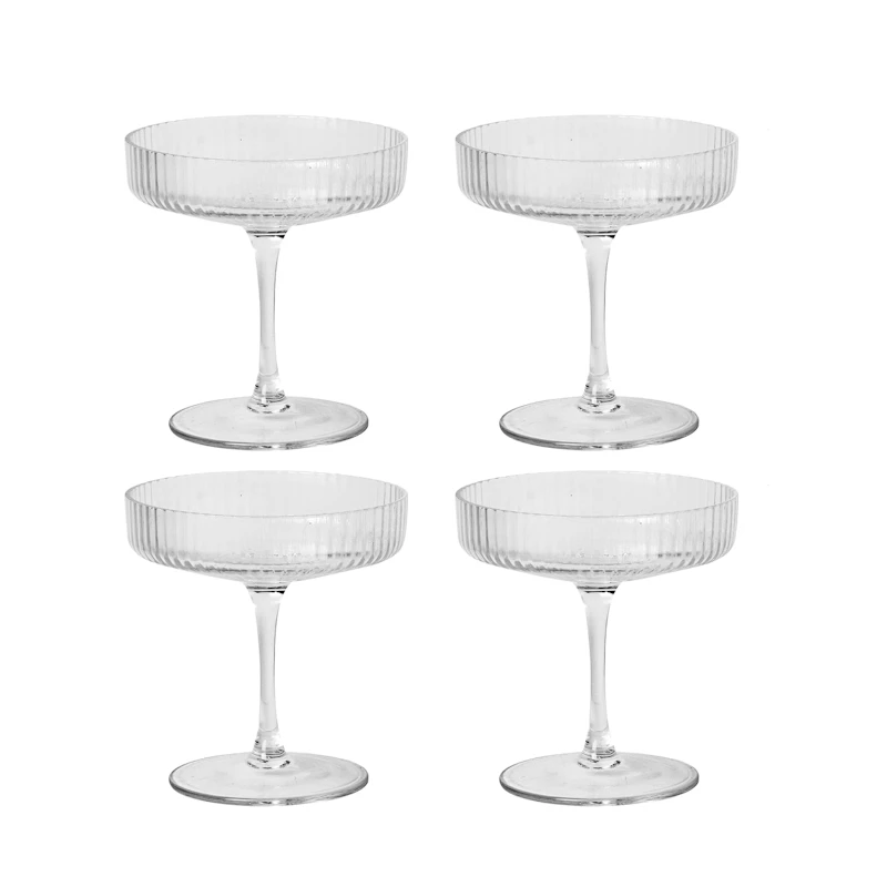 Ripple Champagne Coupe 4-pack
