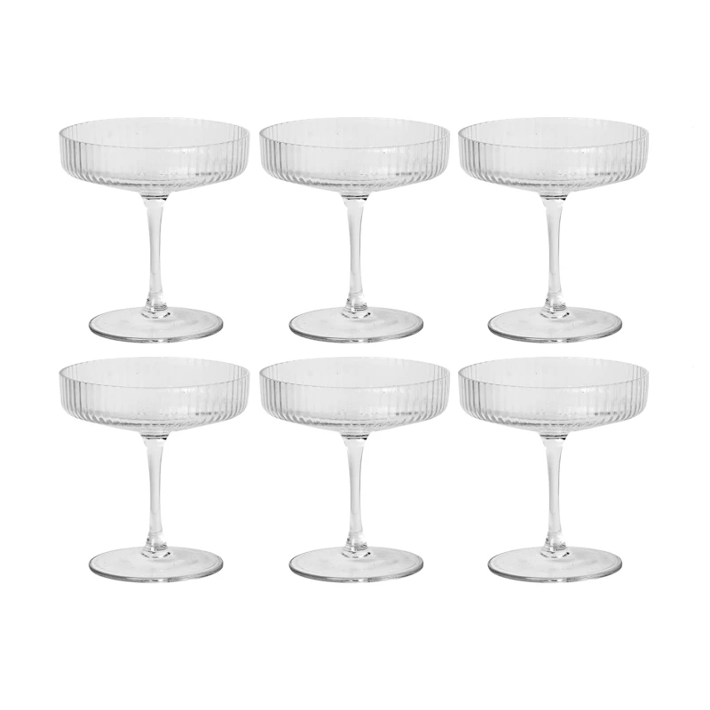 Ripple Champagne Coupe 6-pack
