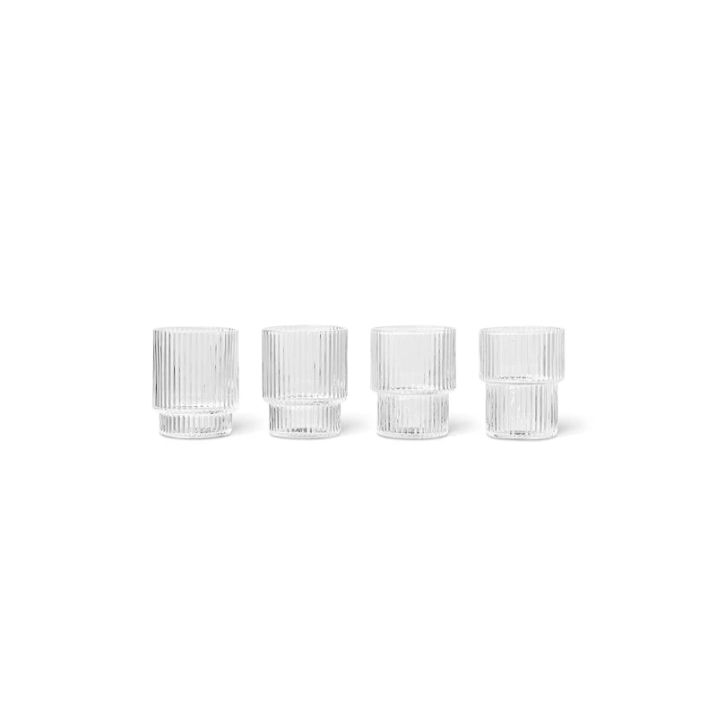 Ripple Glass Small 6 cl 4-pack, Clear