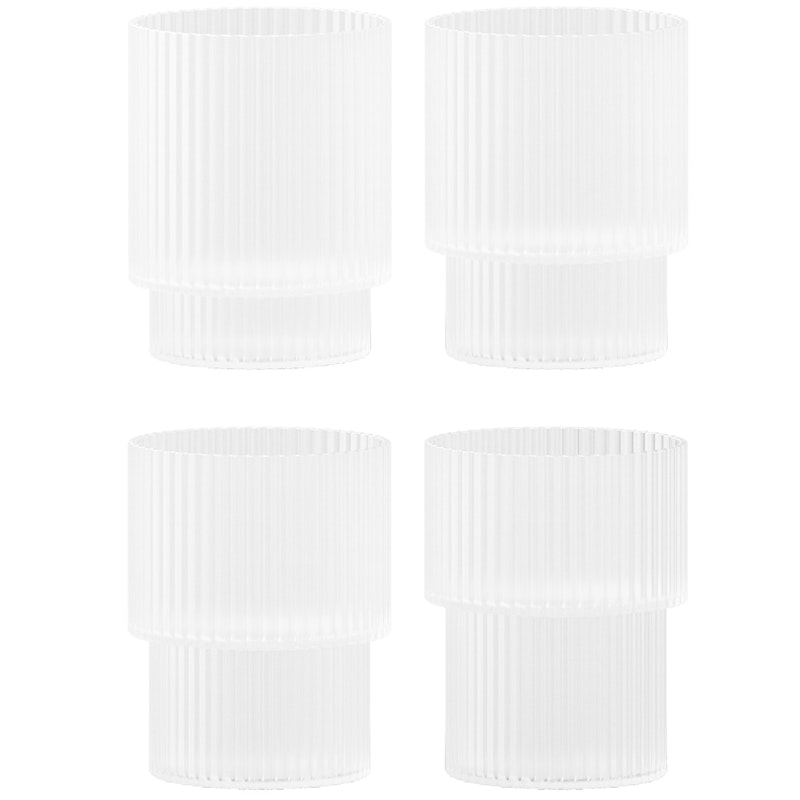 Ripple Glass 4-pack 20 cl, Frosted