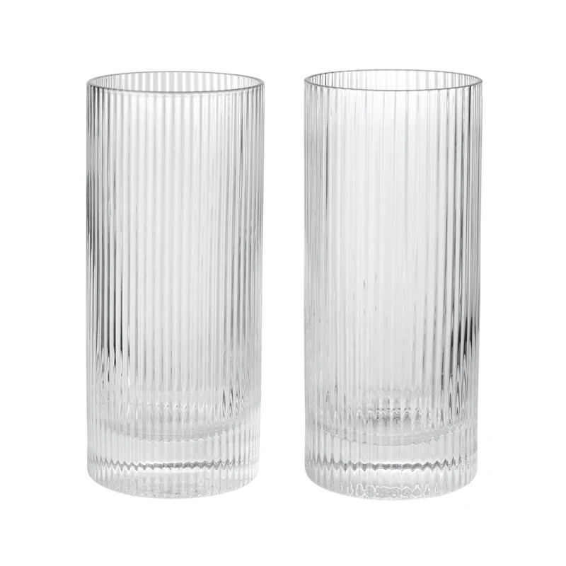 Ripple Highball Glass 2-pack, Clear