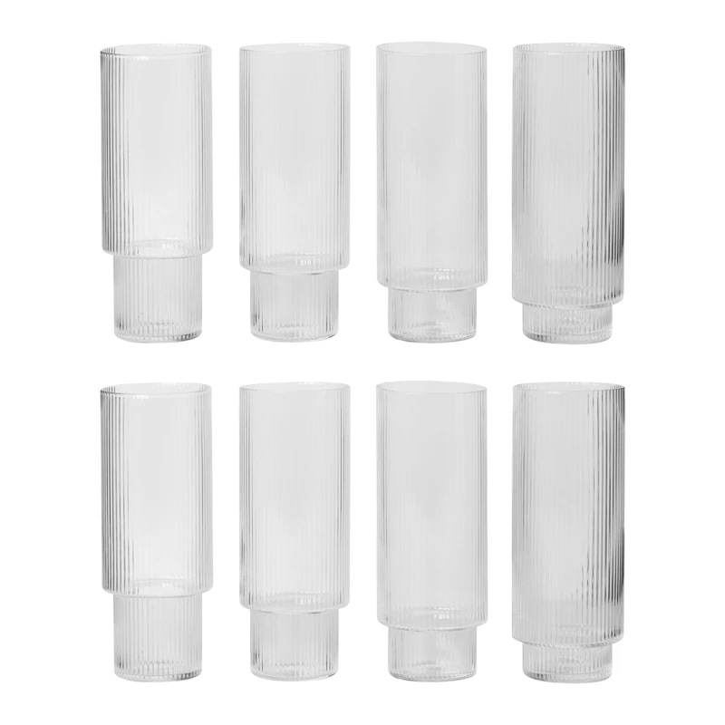 Ripple Longdrink Glass 30 cl 8-pack