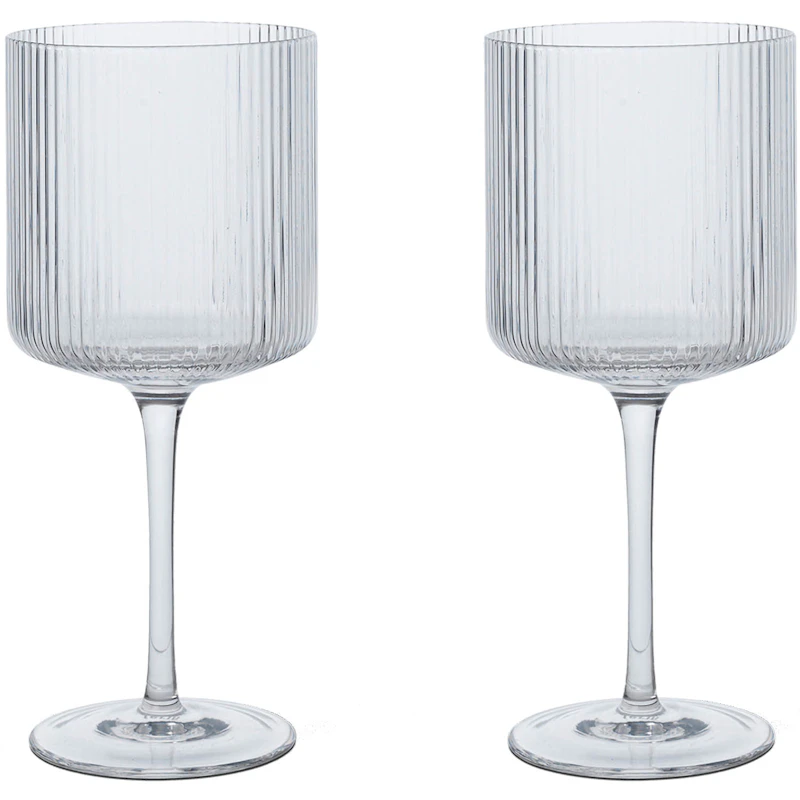 Ripple Red Wine Glass 2-pack, Clear