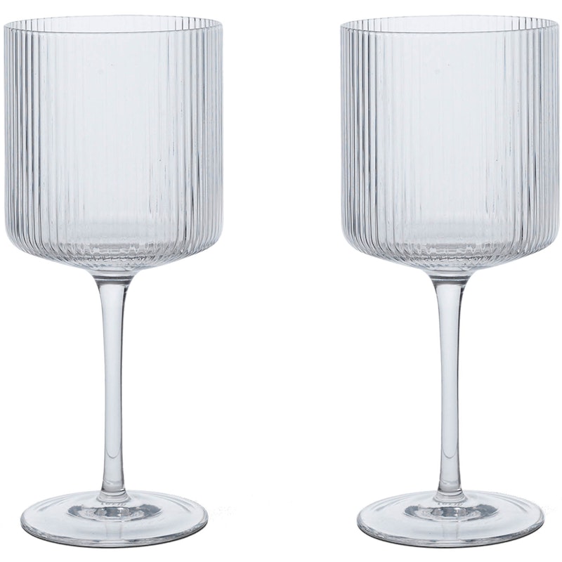 Ripple Red Wine Glass 2-pack, Clear