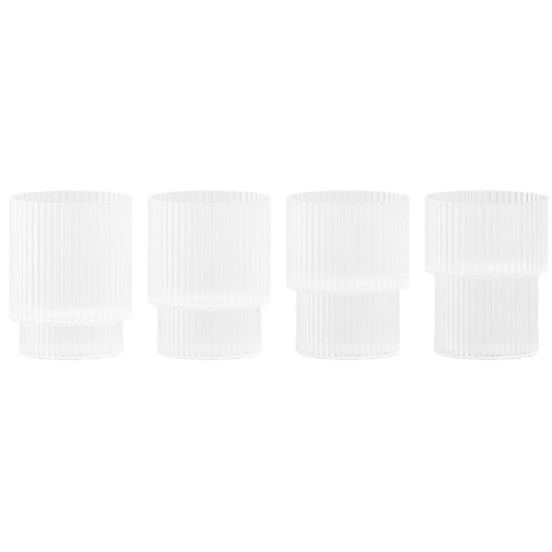 Ripple Glass 4-pack 6 cl, Frosted